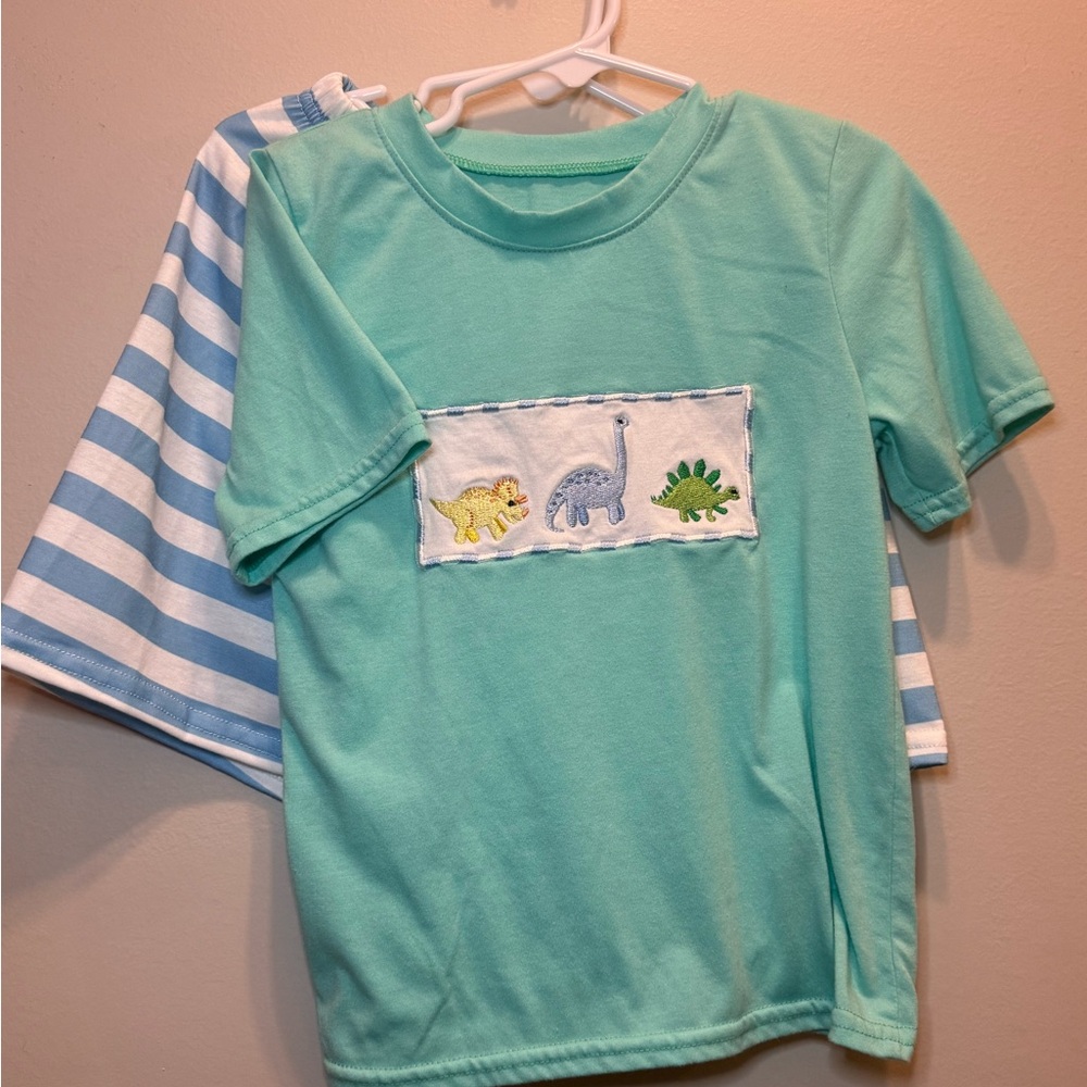 Kids Dinosaur Graphic Tee - Green